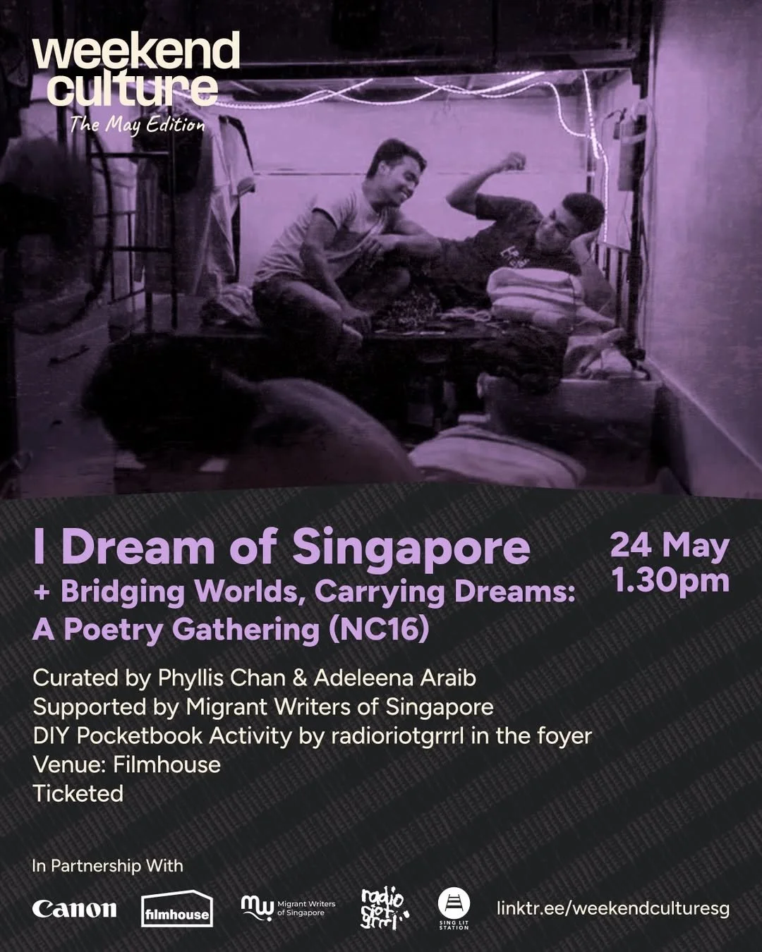 GATHERING: "Bridging Worlds, Carrying Dreams: A Poetry Gathering" (Migrant Writers of Singapore x Weekend Culture SG)