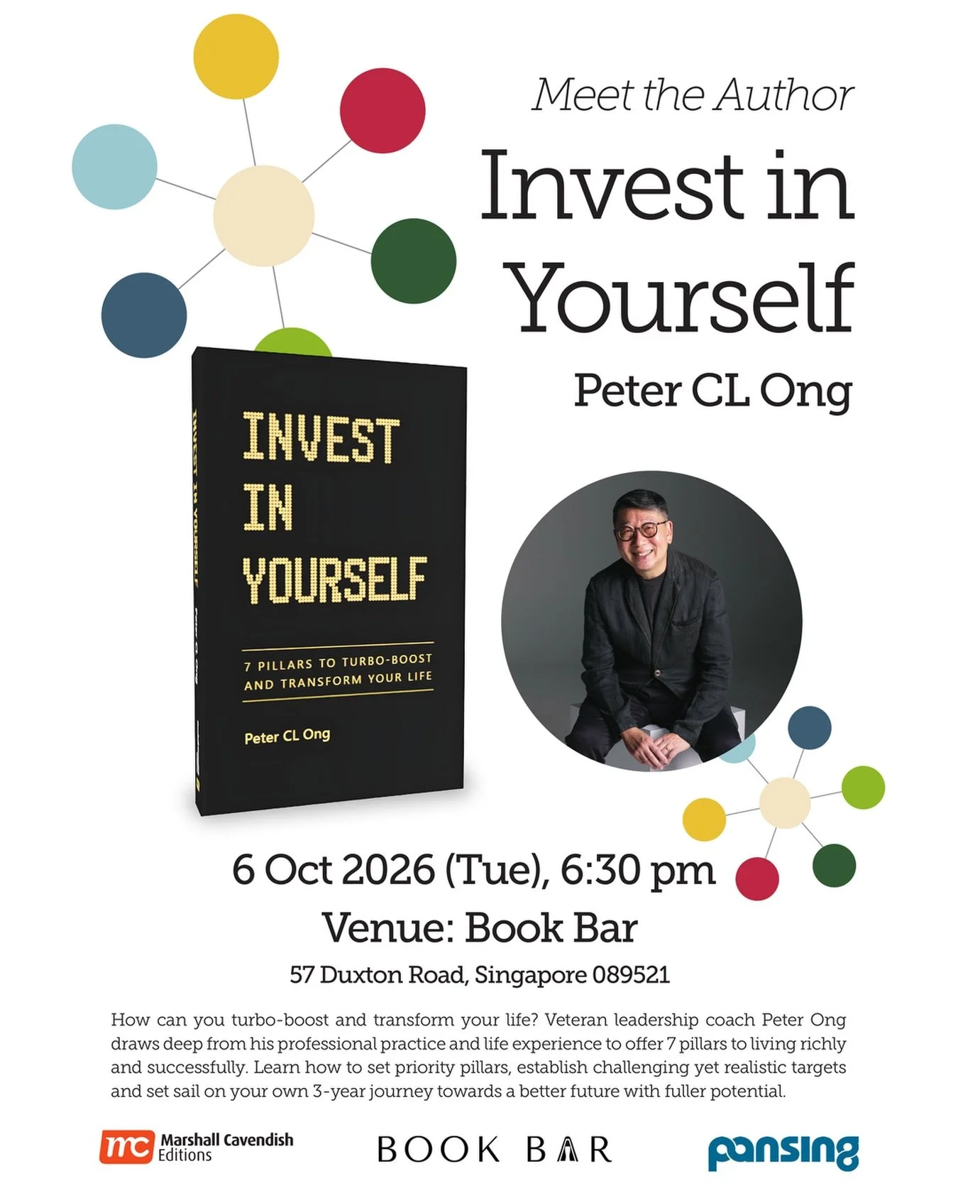 AUTHOR SESSION: "Invest in Yourself" by Peter CL Ong (Definitely Books)