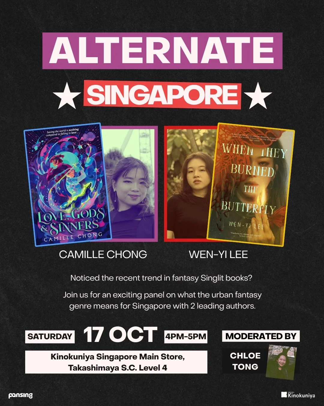 PANEL SESSION: "Alternate Singapore" with Camille Chong &amp; Wen-yi Lee (Definitely Books)
