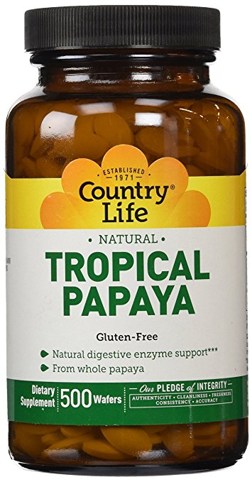 Country Life Papaya Chewable Tablet-500 Count