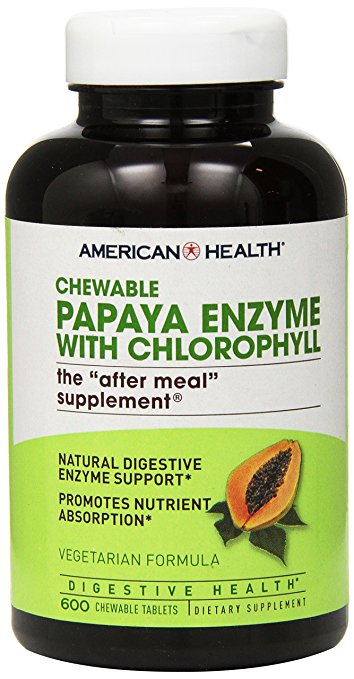 American Health Original Papaya Enzyme, 600 Count