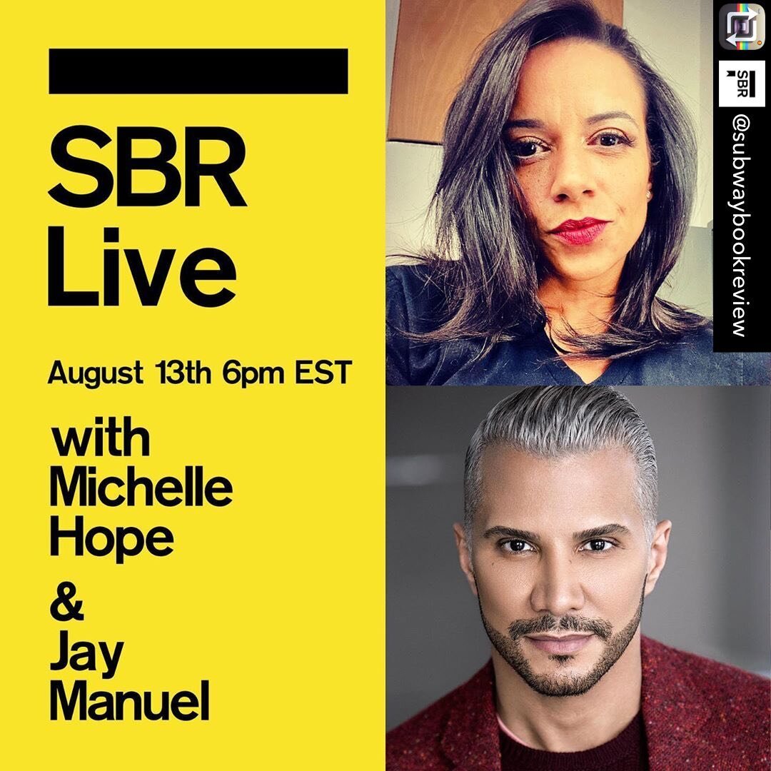 I&rsquo;m honored and super excited about this!!!! Be sure to tune in!!! 
&bull;
#Repost by @subwaybookreview We&rsquo;re baaaack 🌋Watch a brand new episode of SBR Live with Uli @theubc and her guests Jay Manuel @mrjaymanuel and Michelle Hope  @mhse