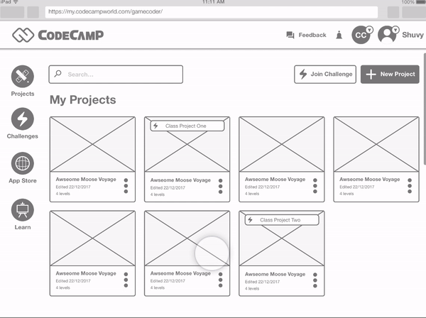 The Dashboard for the app underwent a complete redesign, so basic prototypes were necessary early on to ensure the flows actually made sense.