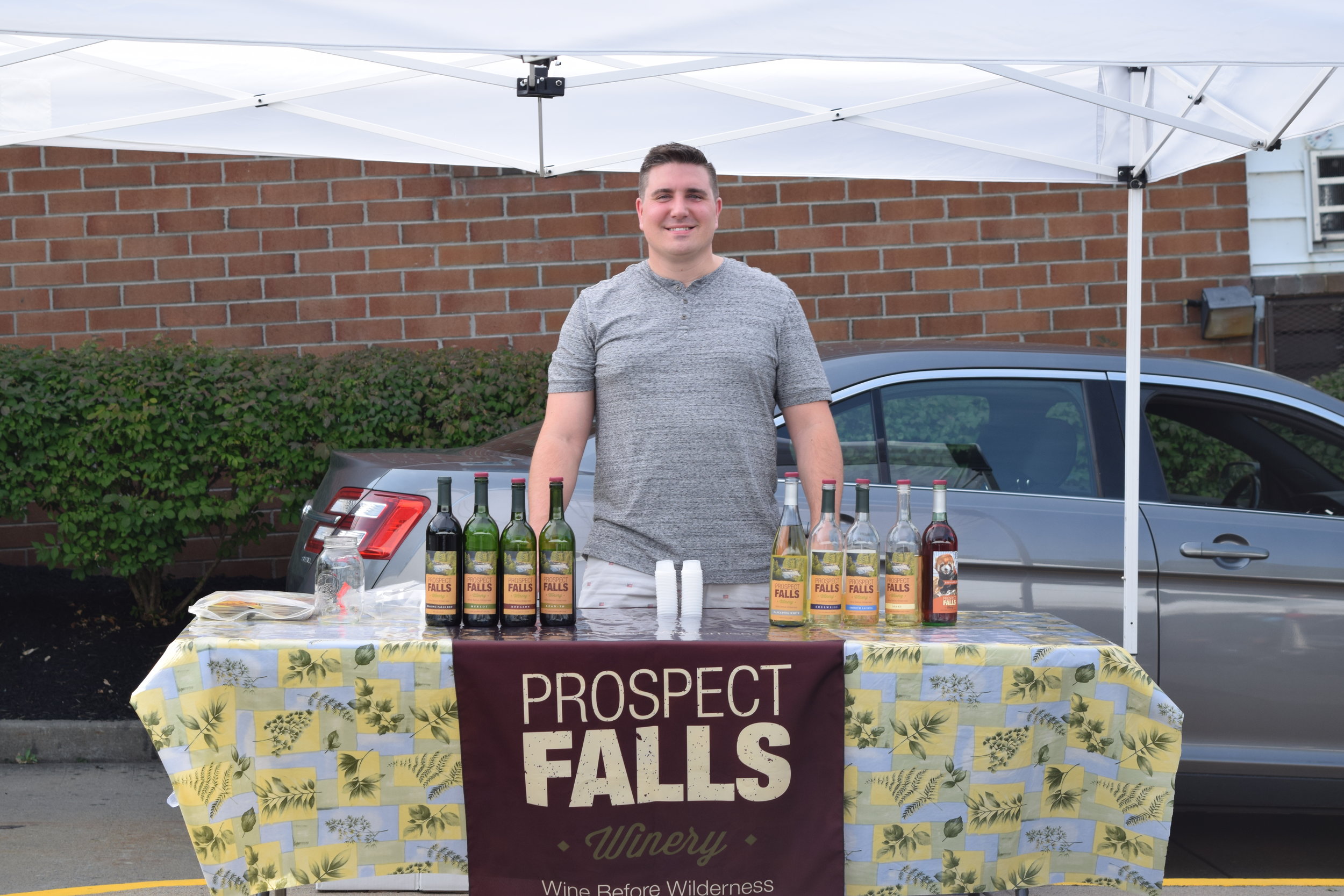 Summer-Fest 2017 Prospect Falls Winery Free Tasting and Selling Bottles of Wine.JPG