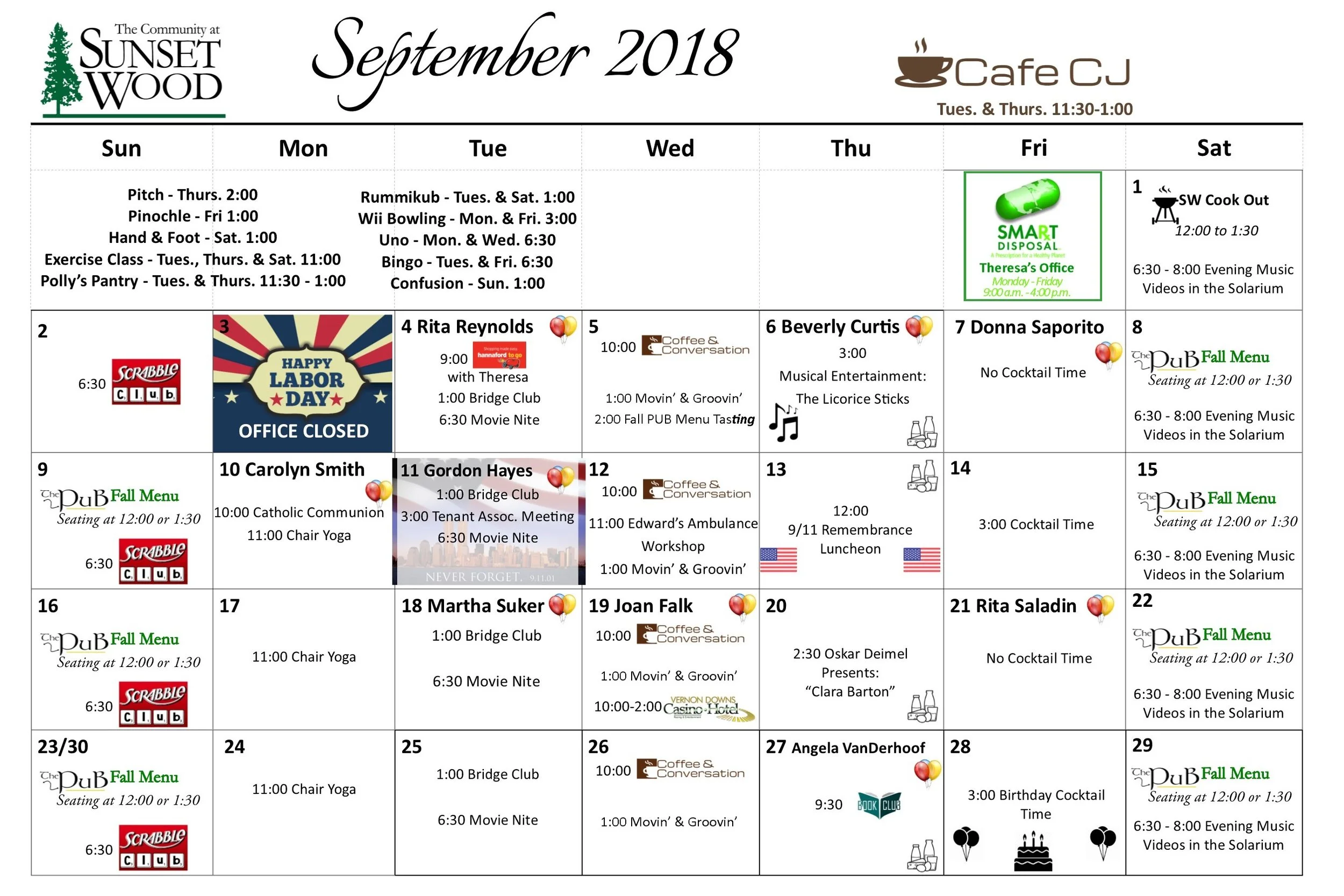 September Gazette 2018 - Calendar.jpg