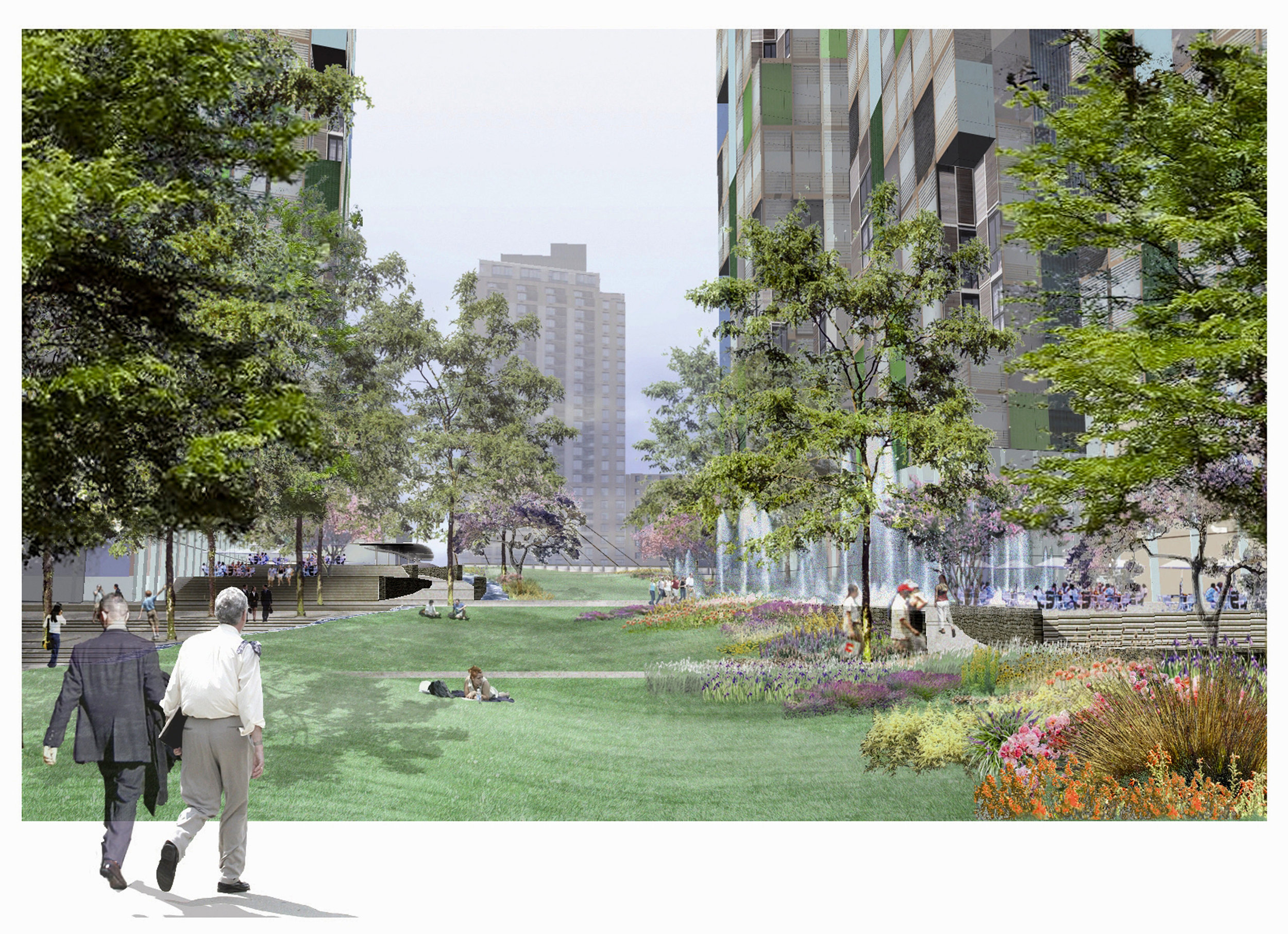 Greenwich Street South Urban Design Plan New York, NY H3 was selected by the City of New York and the Lower Manhattan Development Corporation (LMDC) to develop an urban design plan for the area south of the World Trade Center site known as Greenw