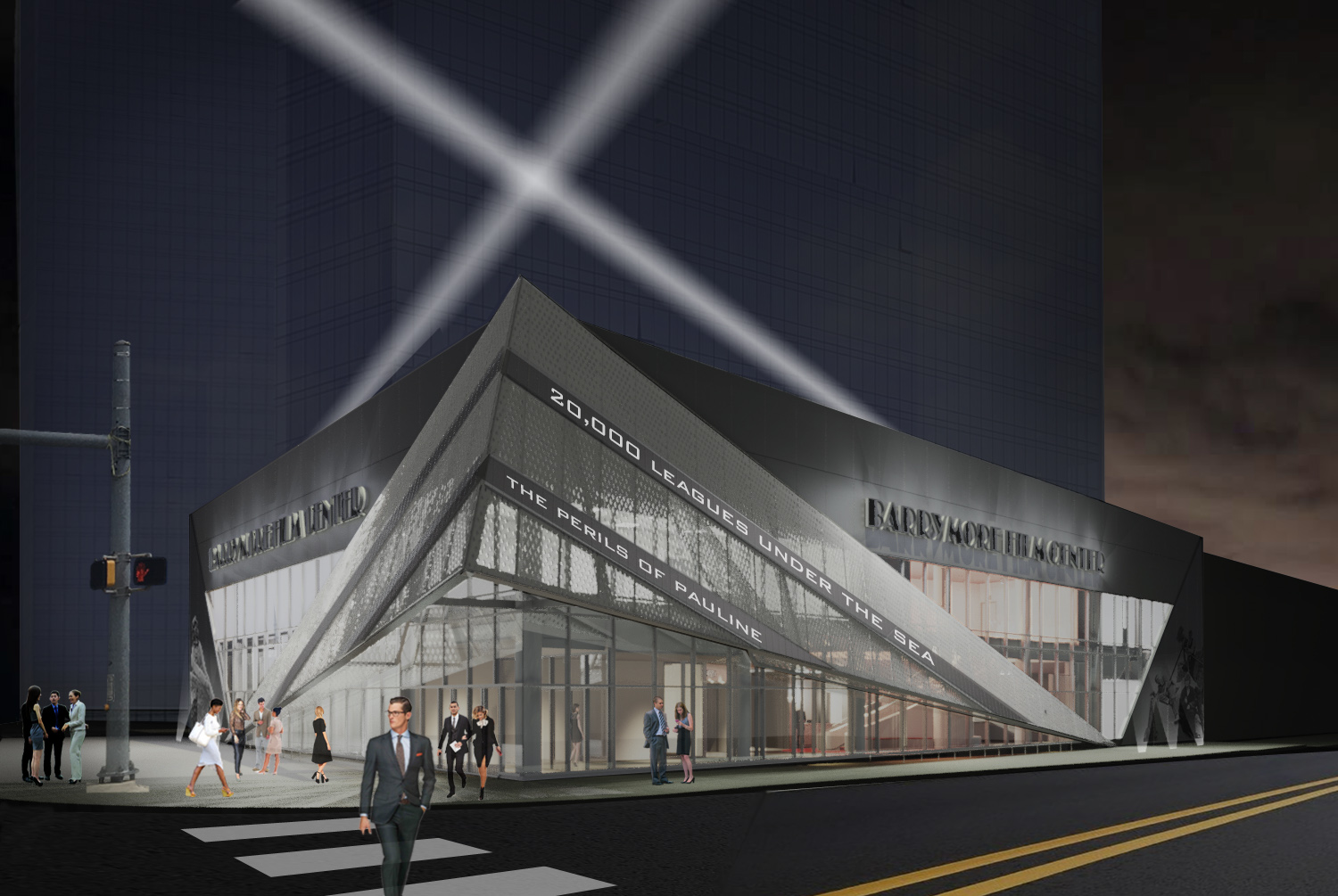 Barrymore Film Center and Museum Fort Lee, NJ As an extension of a new residential development in Fort Lee, the Fort Lee Mayor and City Council included in the developer’s agreement a structure to house a one-screen, 250-seat multi-purpose theate