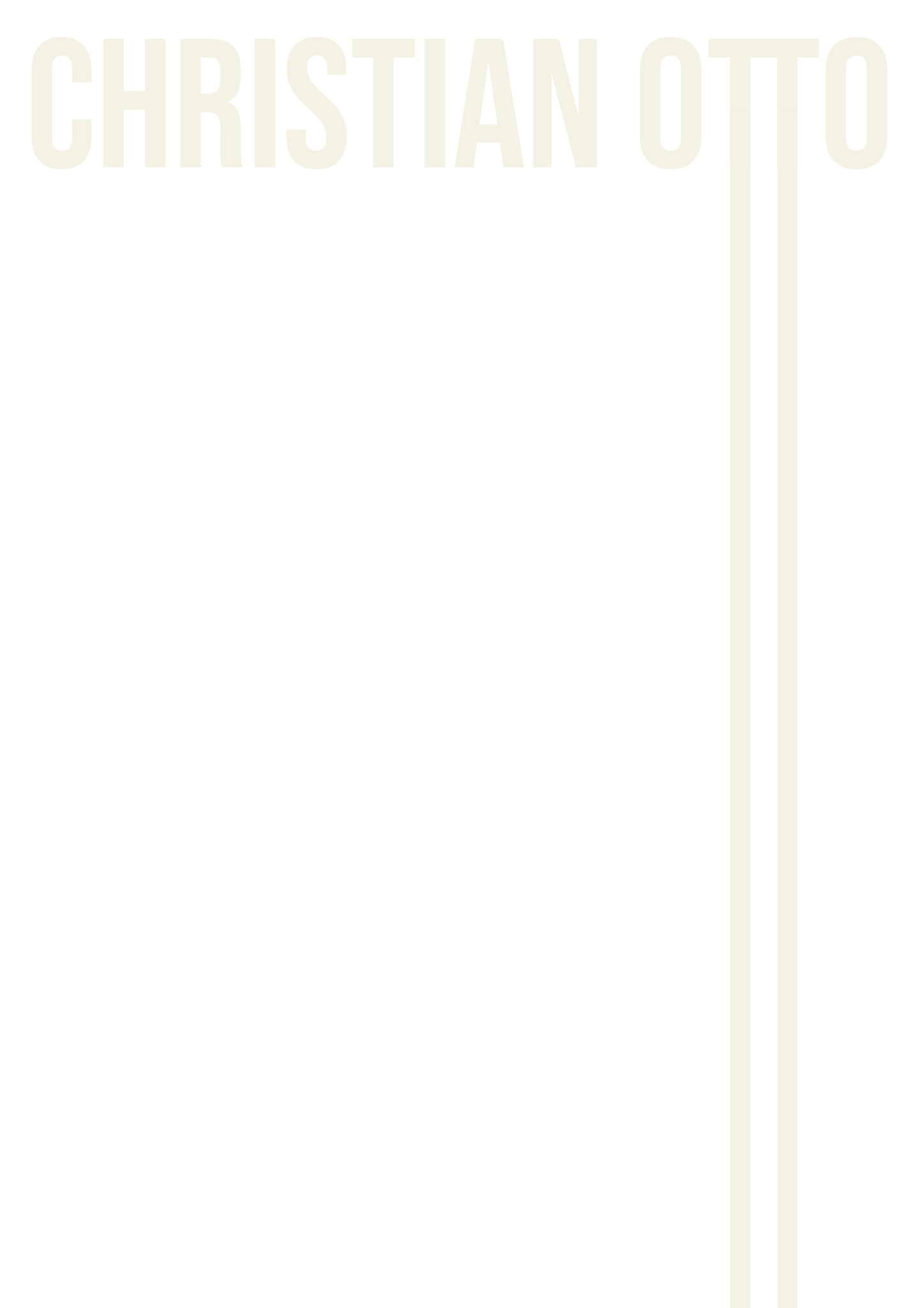 Book cover for 'Christian Otto' with black, white, and beige design.