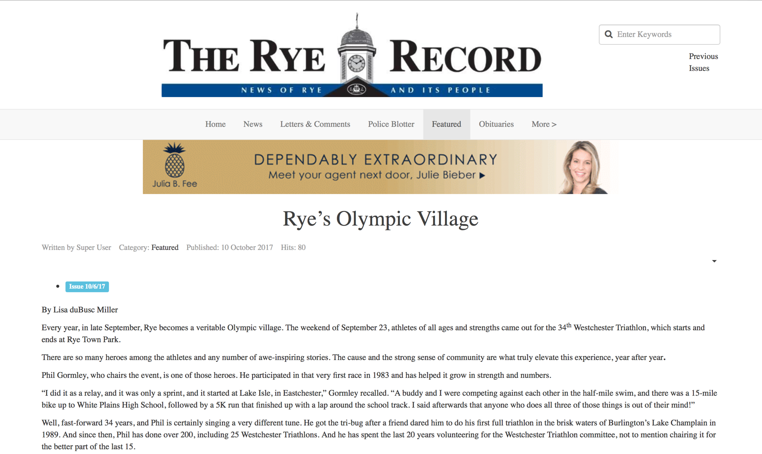 Rye's Olympic Village 