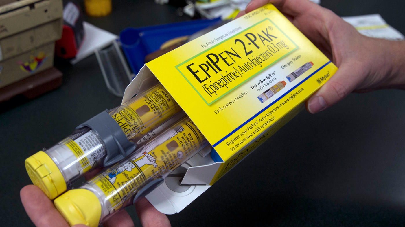 Margie gave EpiPens to the school to store for her son, in case he has an allergic reaction.