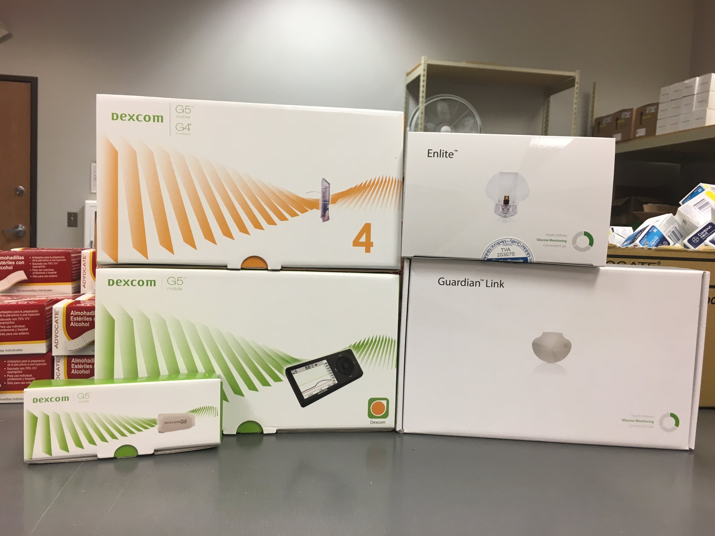Dexcom & Medtronic CGM Systems (Photo by Emily Lewis)