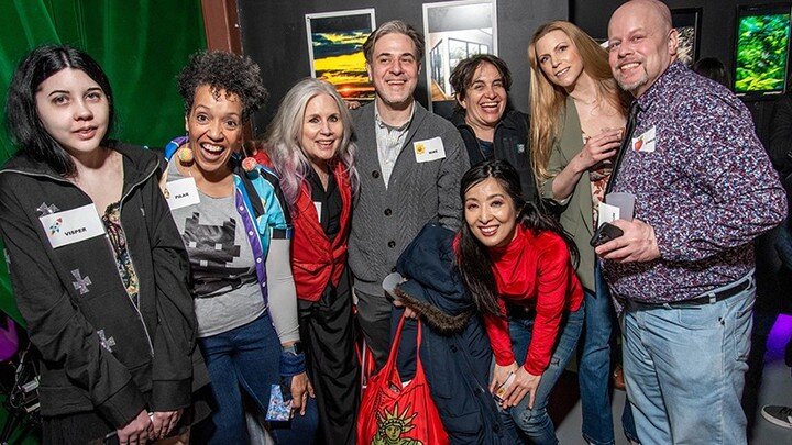 What a fun night! Sprung 8 @arthouse.nyc - wonderful to gather a fantastic group of talented artists to celebrate their brilliant creativitiy and vision. So thrilled to partner with @iminthevillage &amp; @idealglass_studios for memorable night featur