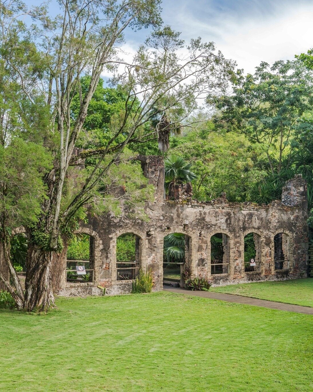 Les vestiges de l'Habitation Latouche font int&eacute;gralement partie du parc.🛕🤩
Venez d&eacute;couvrir un fragment de l'histoire de la Martinique !✨📍

#habitationlatouche #martinique #parc #visite #zoodemartinique