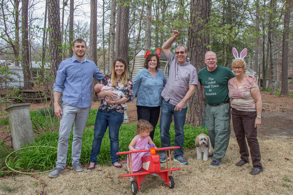 Easter family gathering in Richmond, 2018.