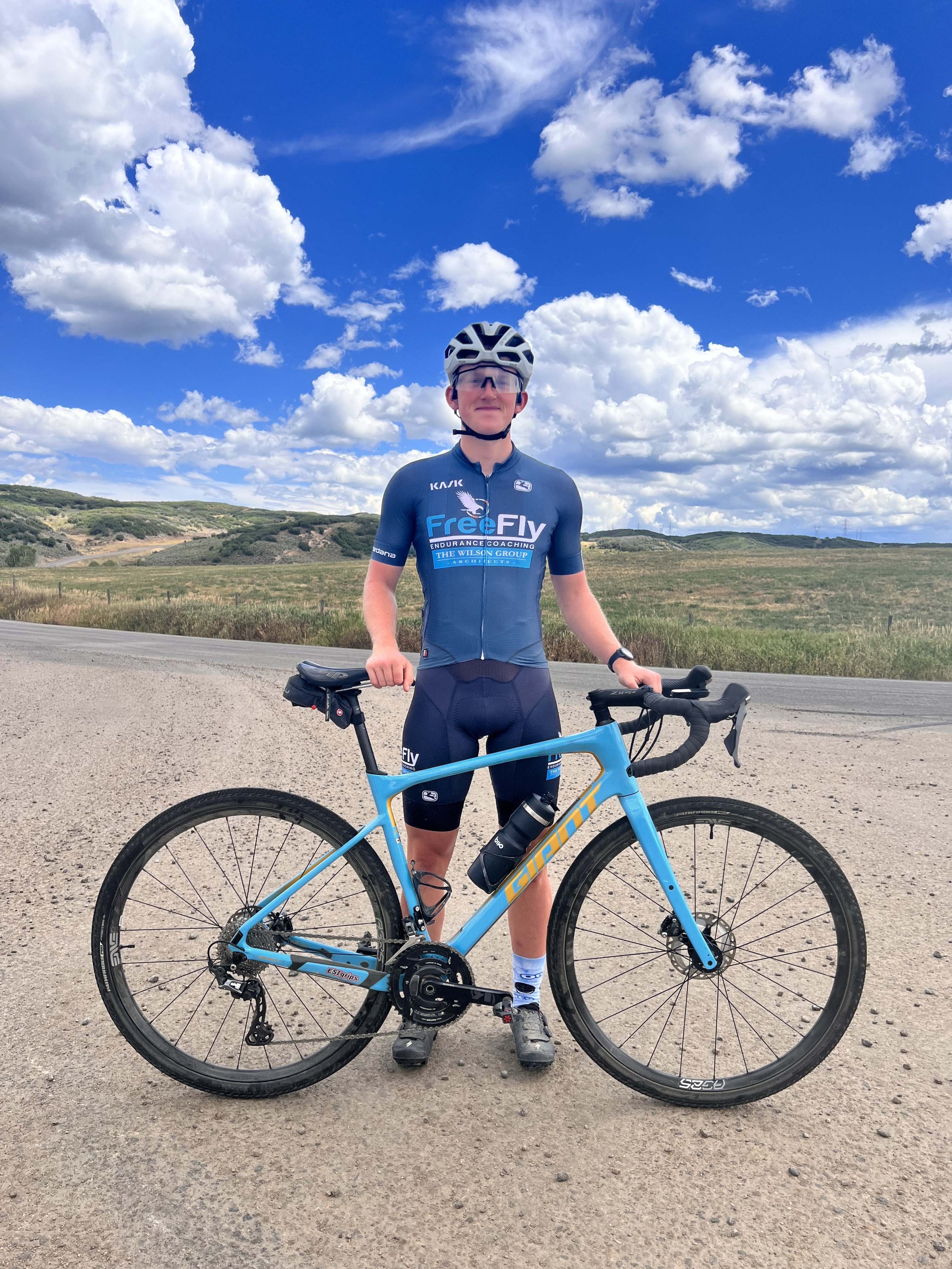  Previewing the “champagne” gravel before riding to a 1st place (age group) at the 2023 SBT GRVL in Steamboat Springs, CO 