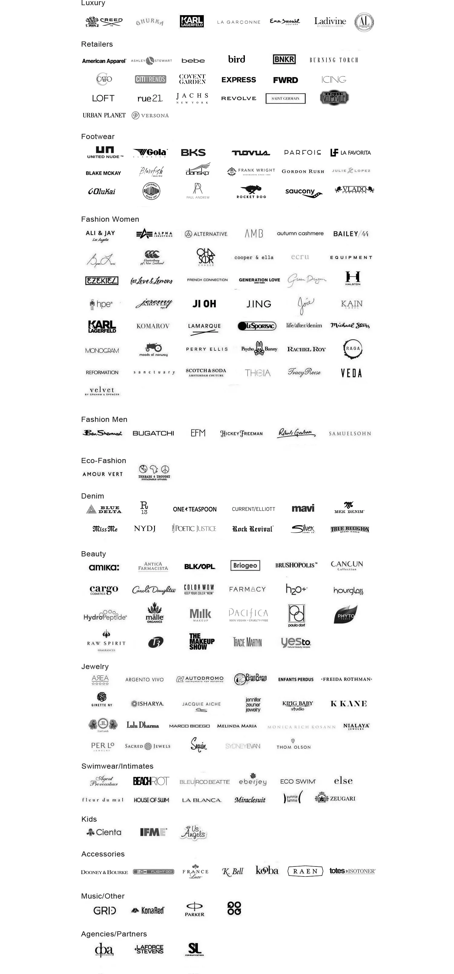 Stylophane Marketing Clients