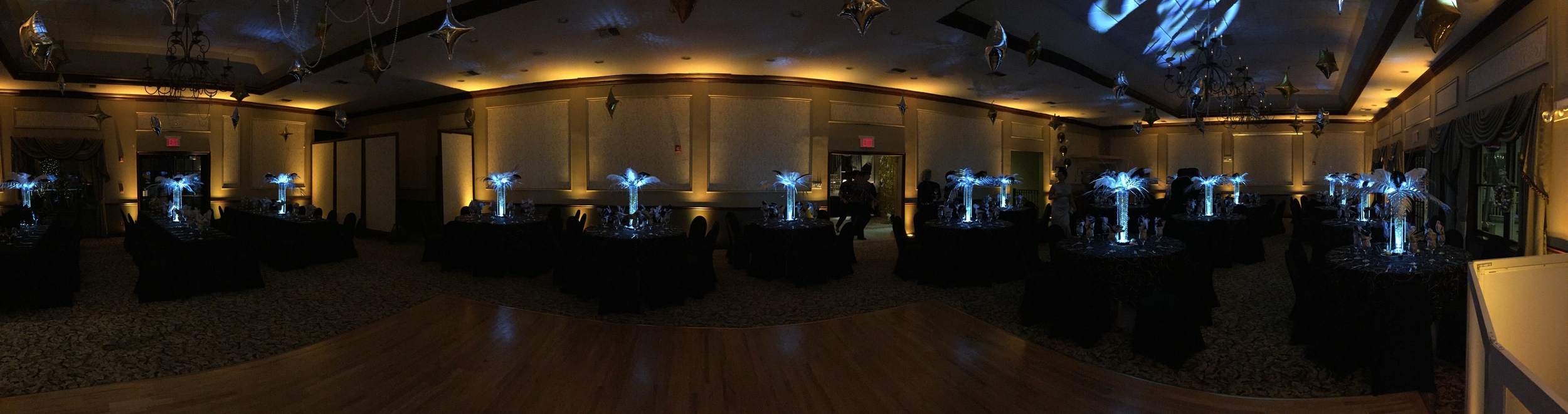Gold Uplighting at Stanton Ridge Country Club in Whitehouse, NJ