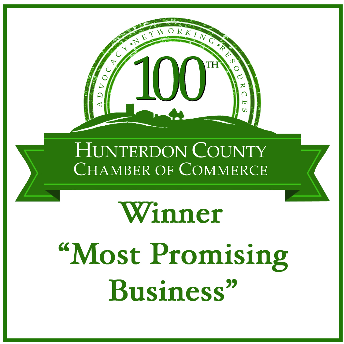 Hunterdon County Chamber of Commerce Most Promising Business