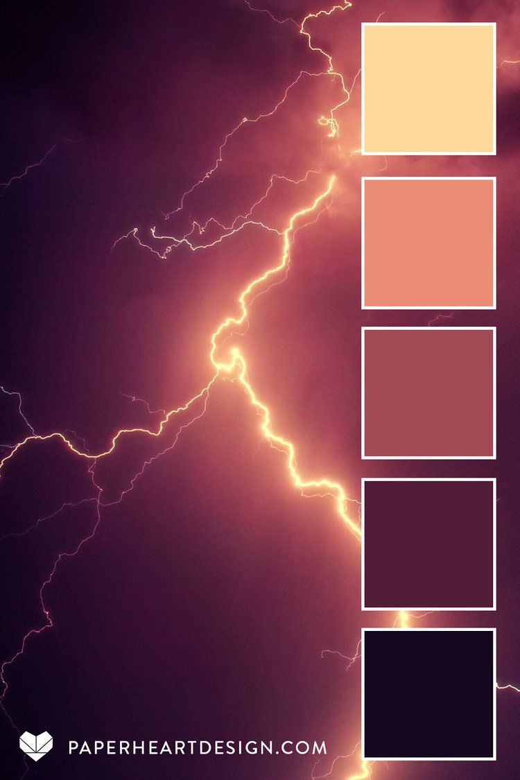Color Palette: Thunderstruck — Paper Heart Design Co.