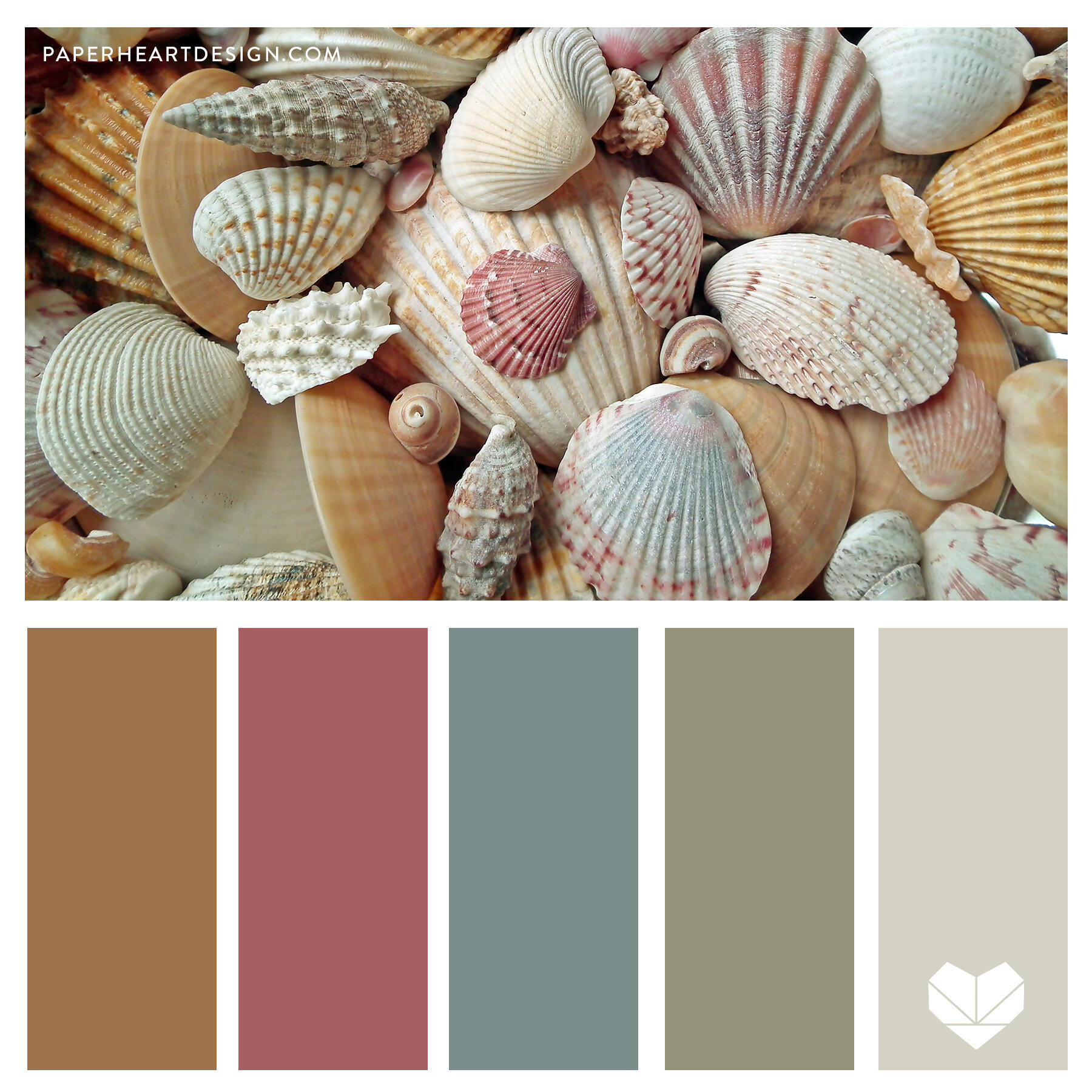 Color Palette: She Sells Sea Shells — Paper Heart Design
