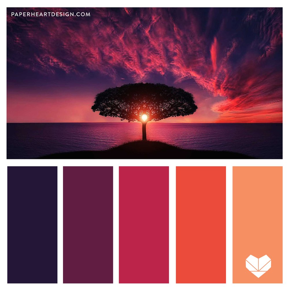 Color Set  Sunset color palette, Design seeds color palette
