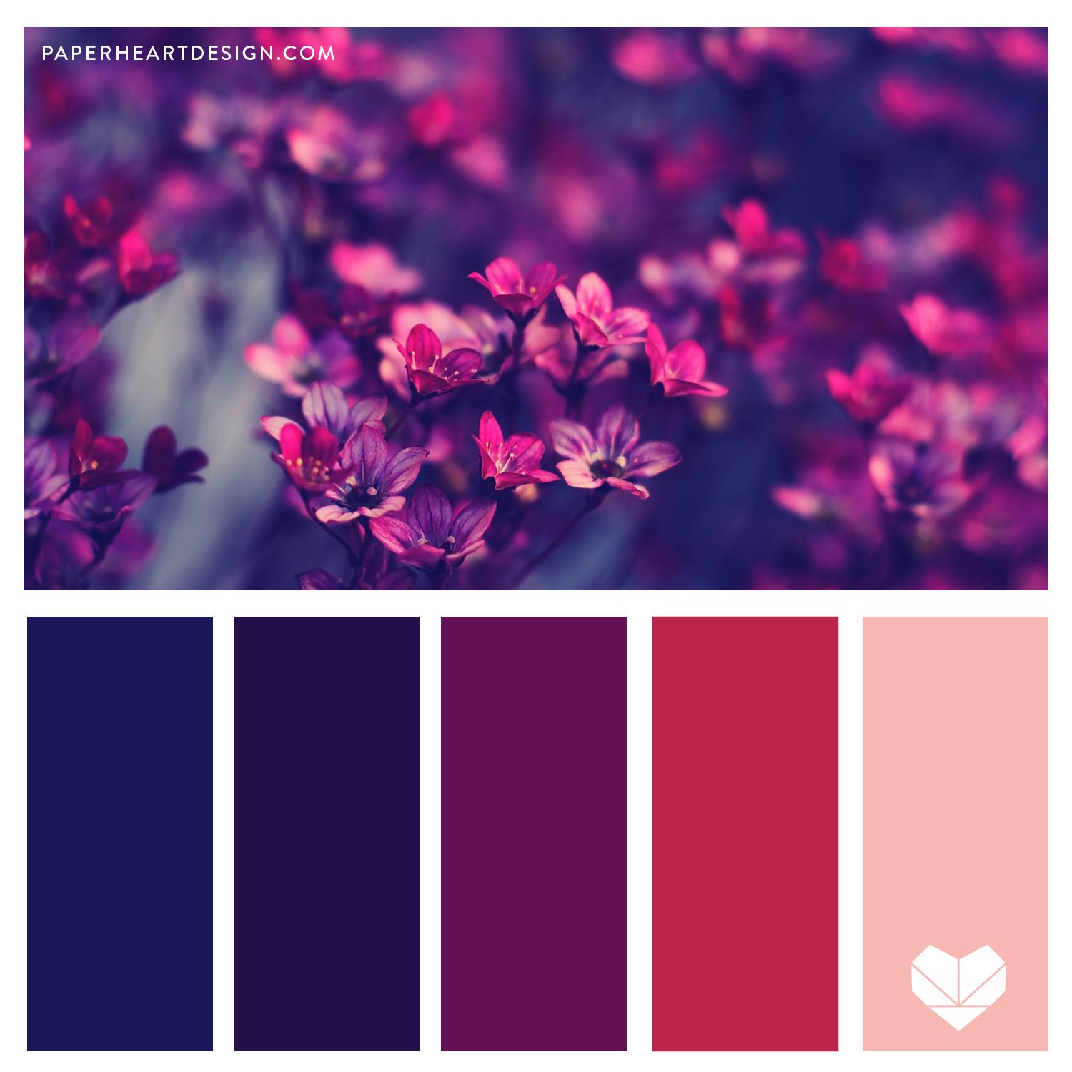 Purple and Orange Sunset Color Palette