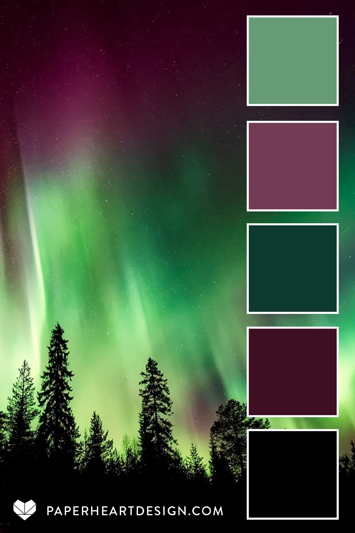 Color Palette: Northern Lights — Paper Heart Design Co.