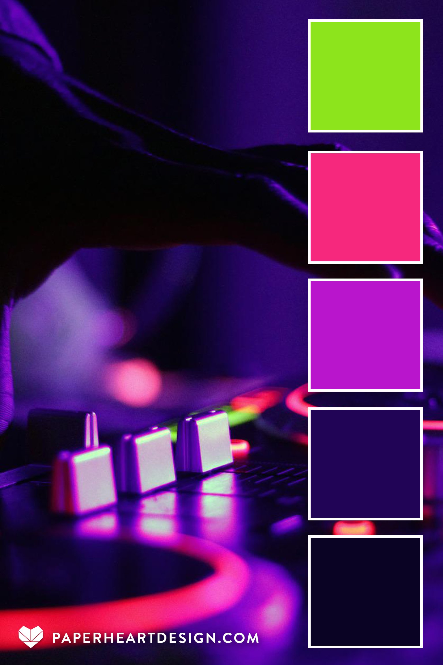 Color Palette: Neon Lights — Heart Design