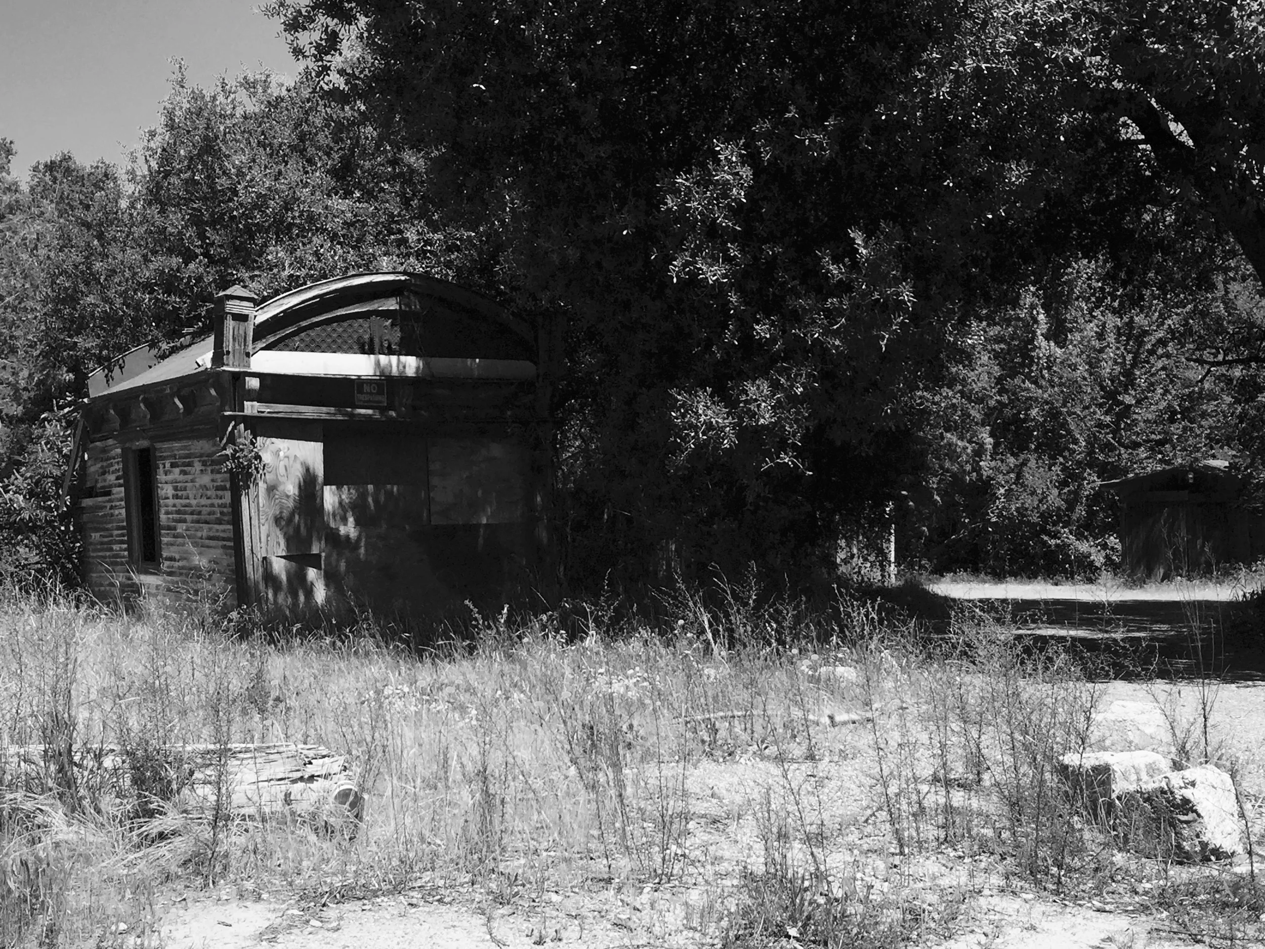 This, is about all that remains of the once bustling cult town.