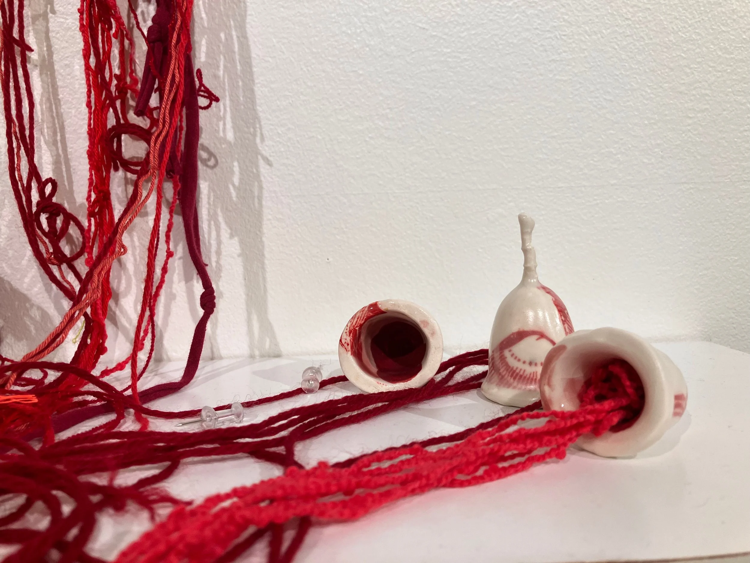 slip cast menstrual cups from - the menstrual amendments