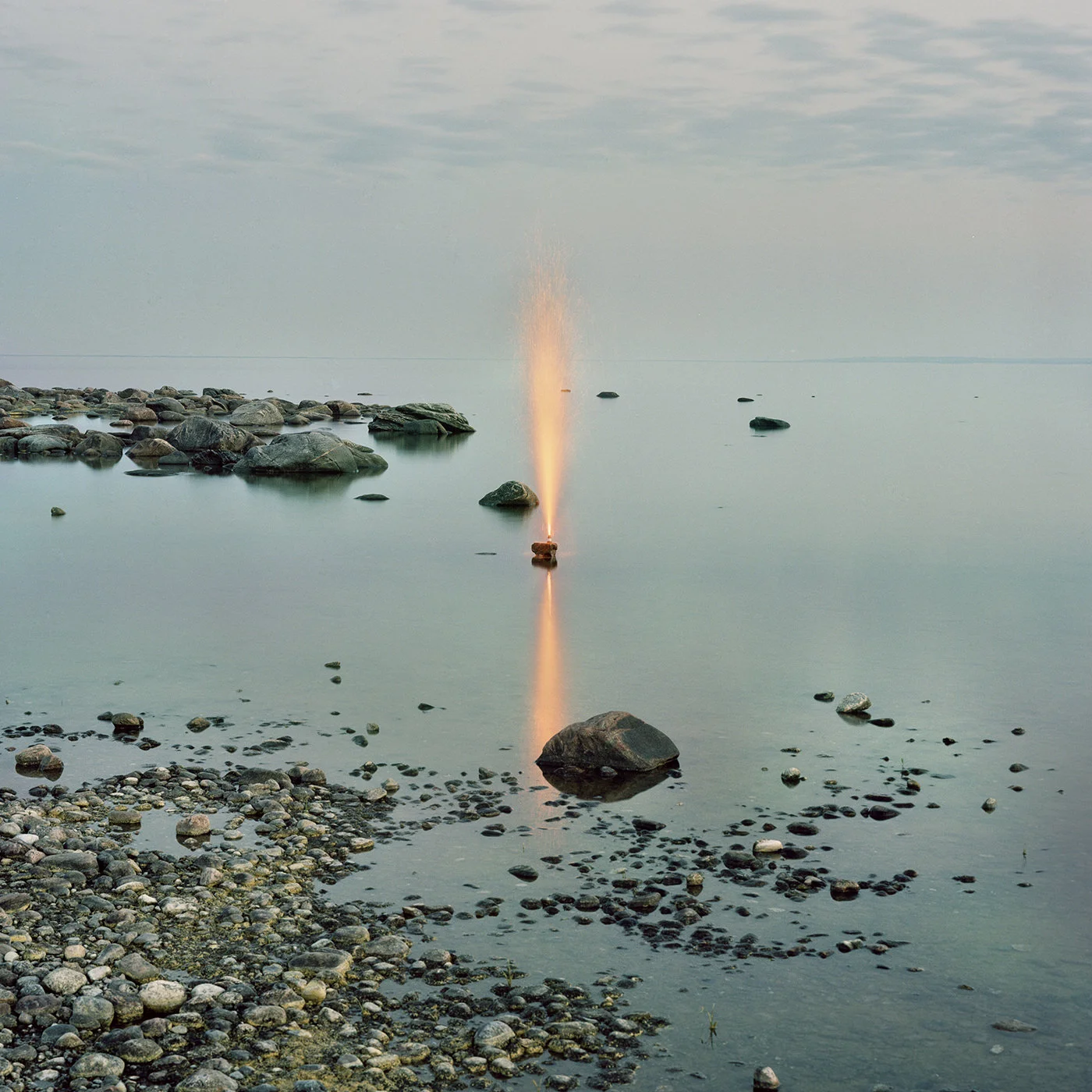 Straight Flare , 2013 Chromogenic Print, 24 x 24in (ed. 15) Fireworks, Amanda Arcuri