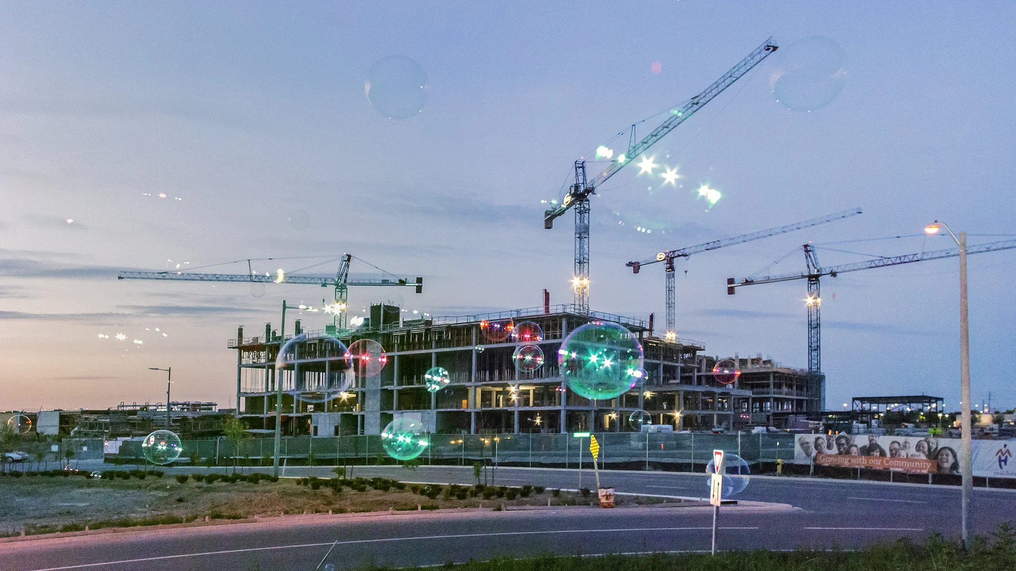Mackenzie Vaughan Hospital (Construction) 01 Vaughan, Ontario, Canada. 2018 Commissioned by the City of Vaughan, Amanda Arcuri