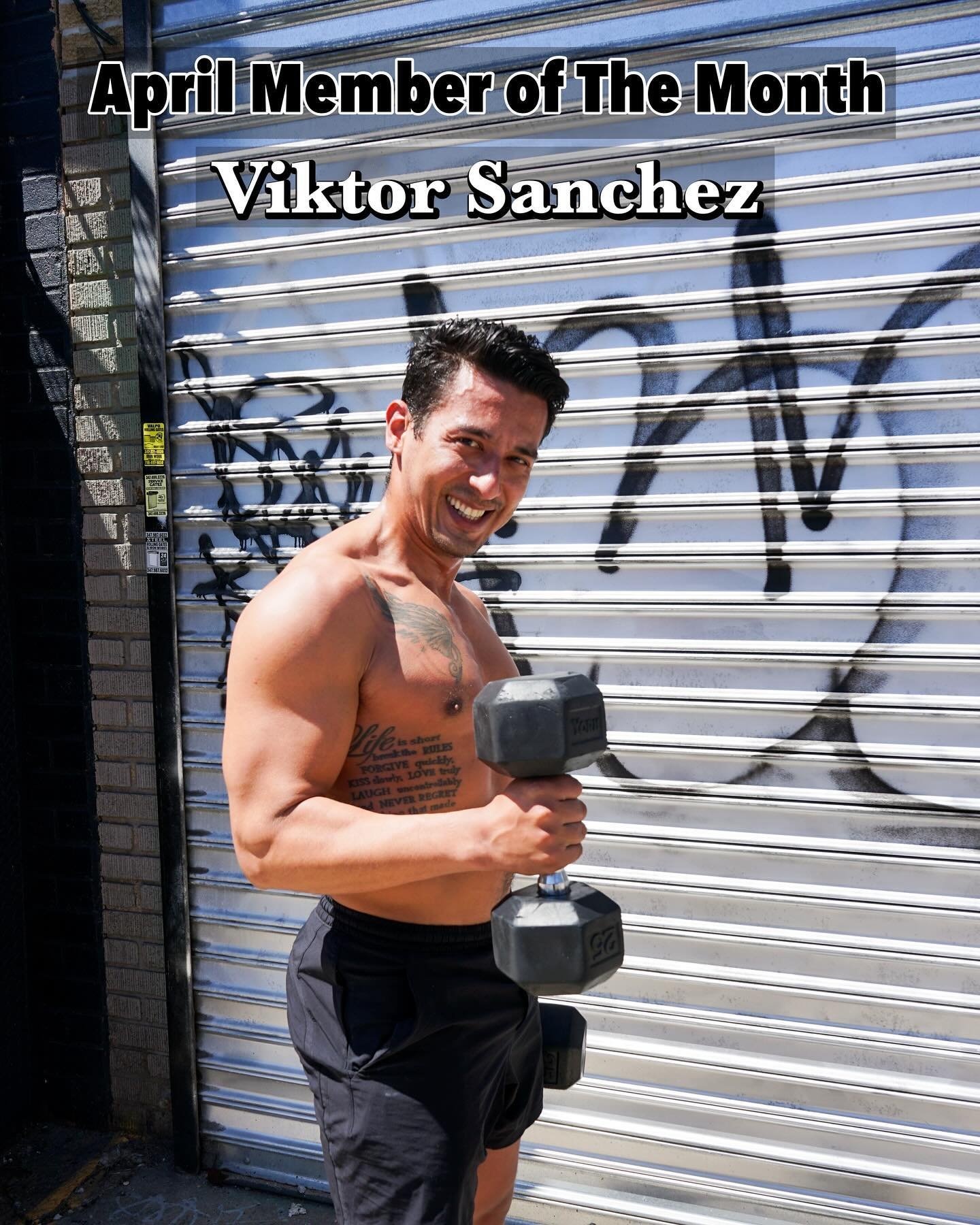 🌟 Meet our Member of the Month Viktor Sanchez! 🏆 His hard work and dedication have truly impressed us all. From reaching his goals to motivating others, he&rsquo;s  an inspiration to the community. Let&rsquo;s give a big round of applause to @vicke