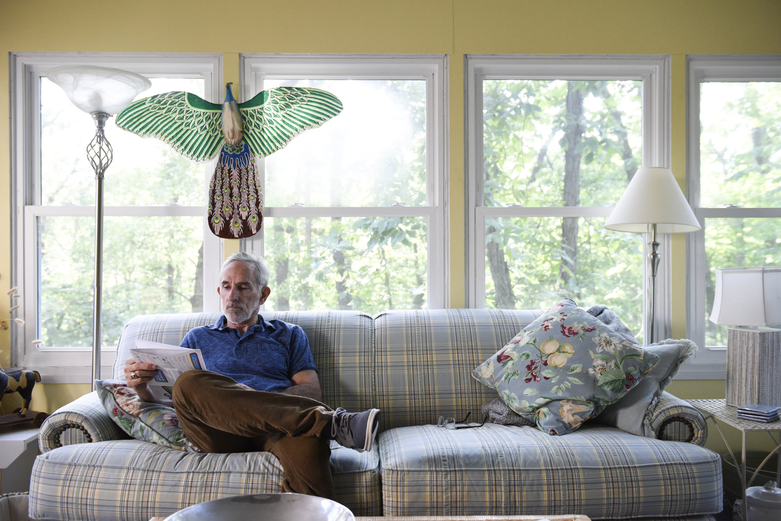 The Missouri Review editor Speer Morgan reads manuscripts on Thursday, Sept. 7, 2017 in Columbia. Morgan grew up working in his grandfather's hardware store in Fort Smith, Arkansas.