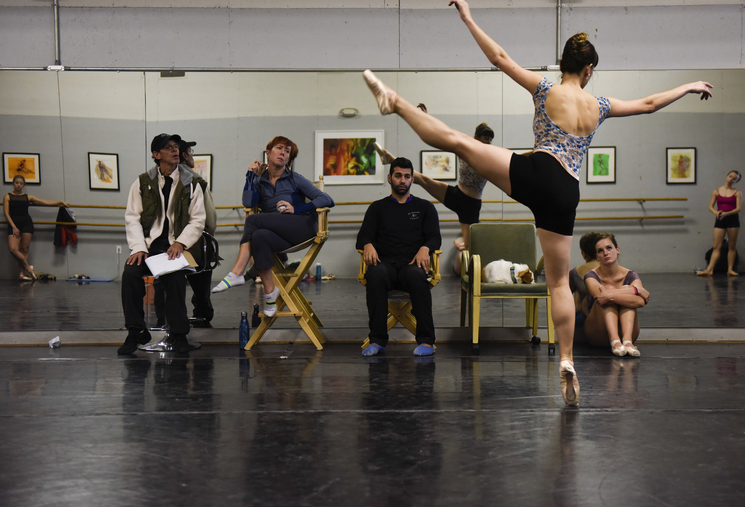 Missouri Contemporary Ballet hosts rehearsal for its Eclipse In Movement show on Thursday, Nov. 2, 2017 in Columbia. Under the direction of Karen Mareck Grundy, the show days will be Nov. 17 and 18 at 7 p.m. in Missouri Theatre. Against the mirror w