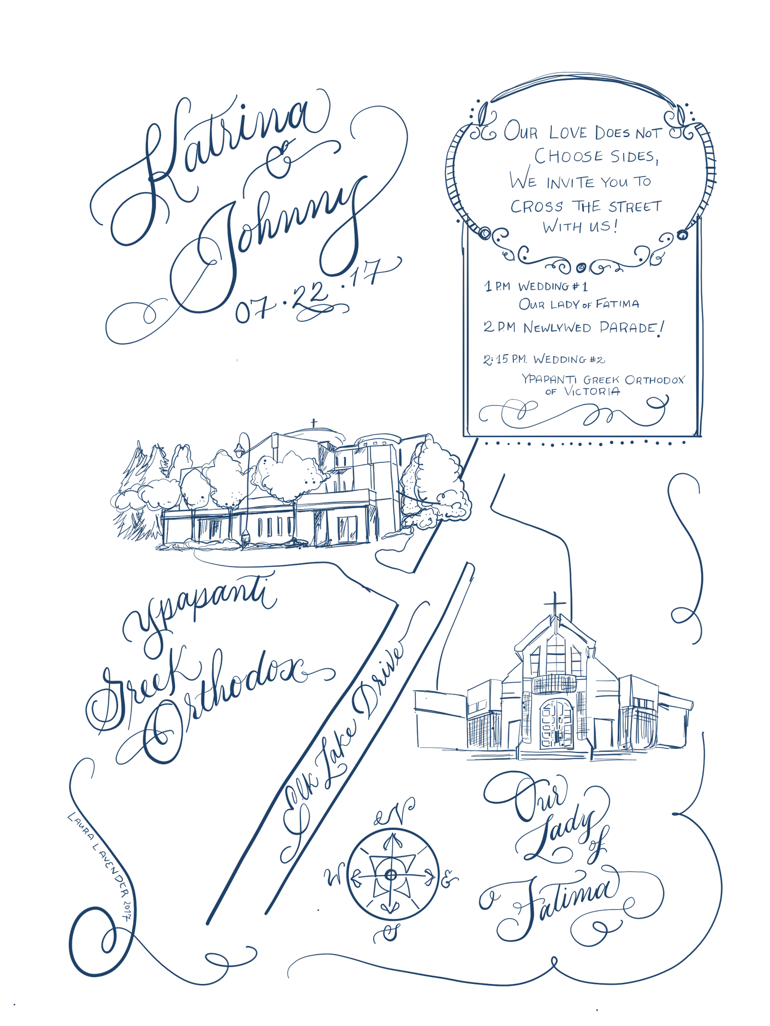 Glossary Laura Lavender Calligraphy Illustration Design