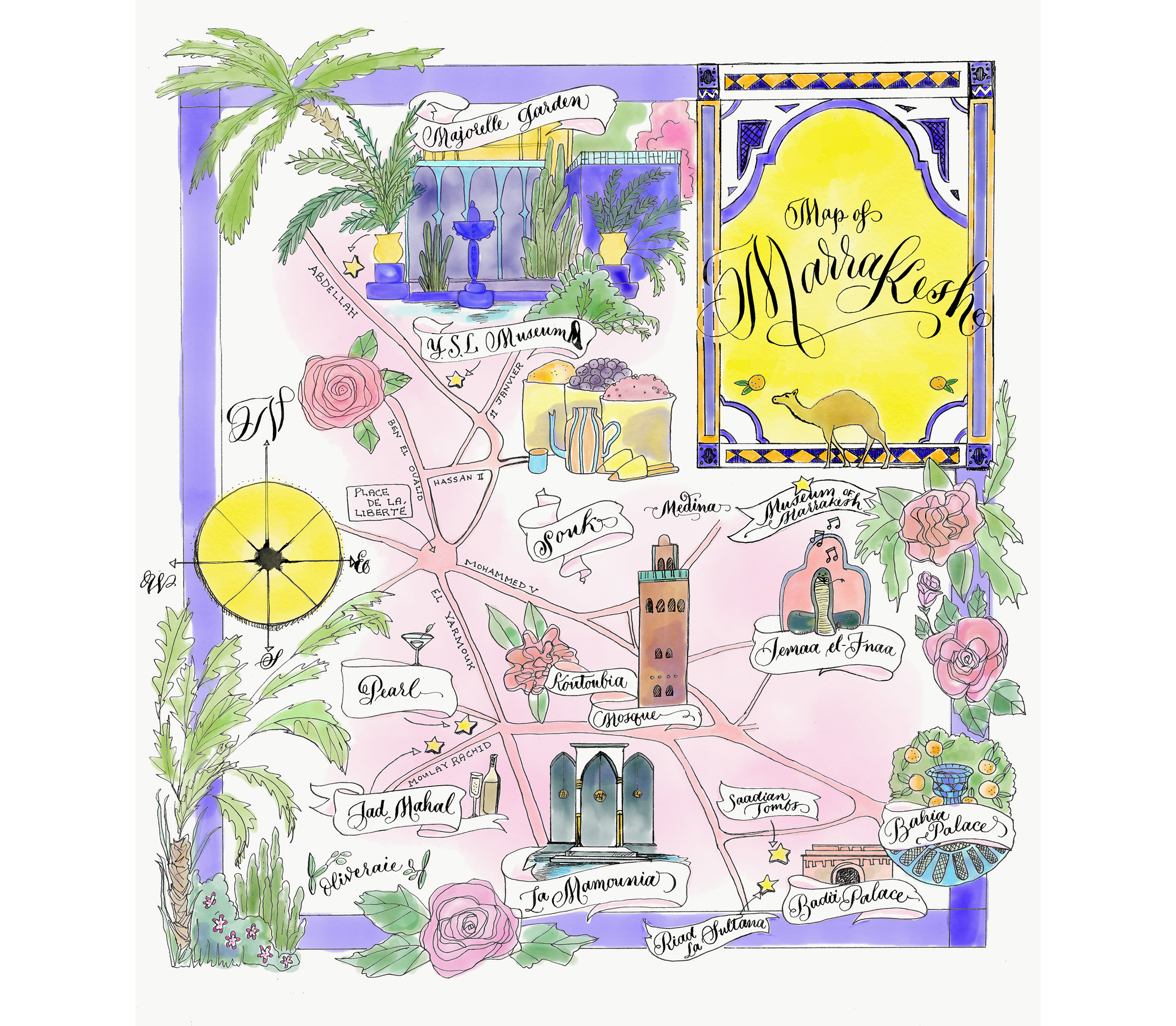 Map of Marrakesh
