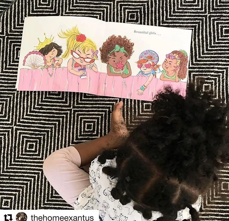 Love this little one looking at the book. From @thehomeexantus on Instagram