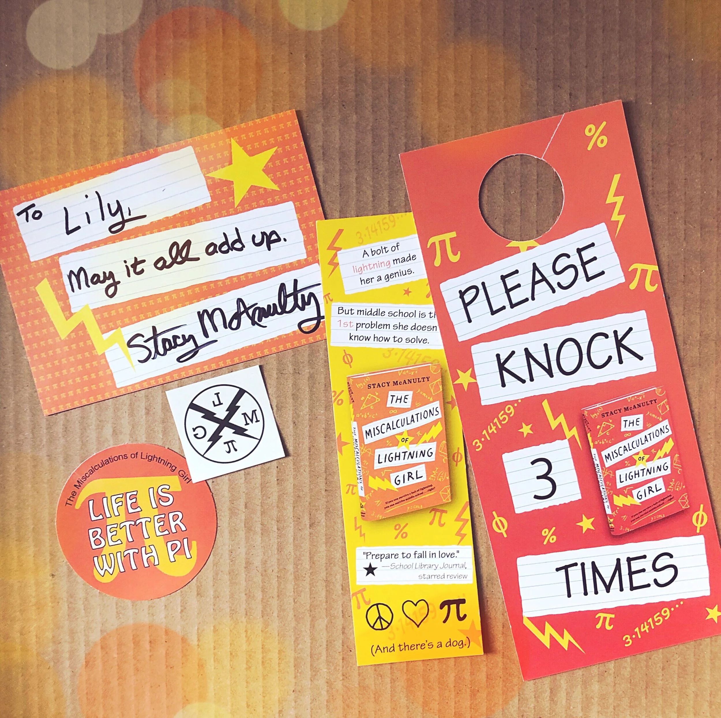 Bookmark, Signed & Personalized Bookplate, Tattoo, Sticker, and Door Hanger