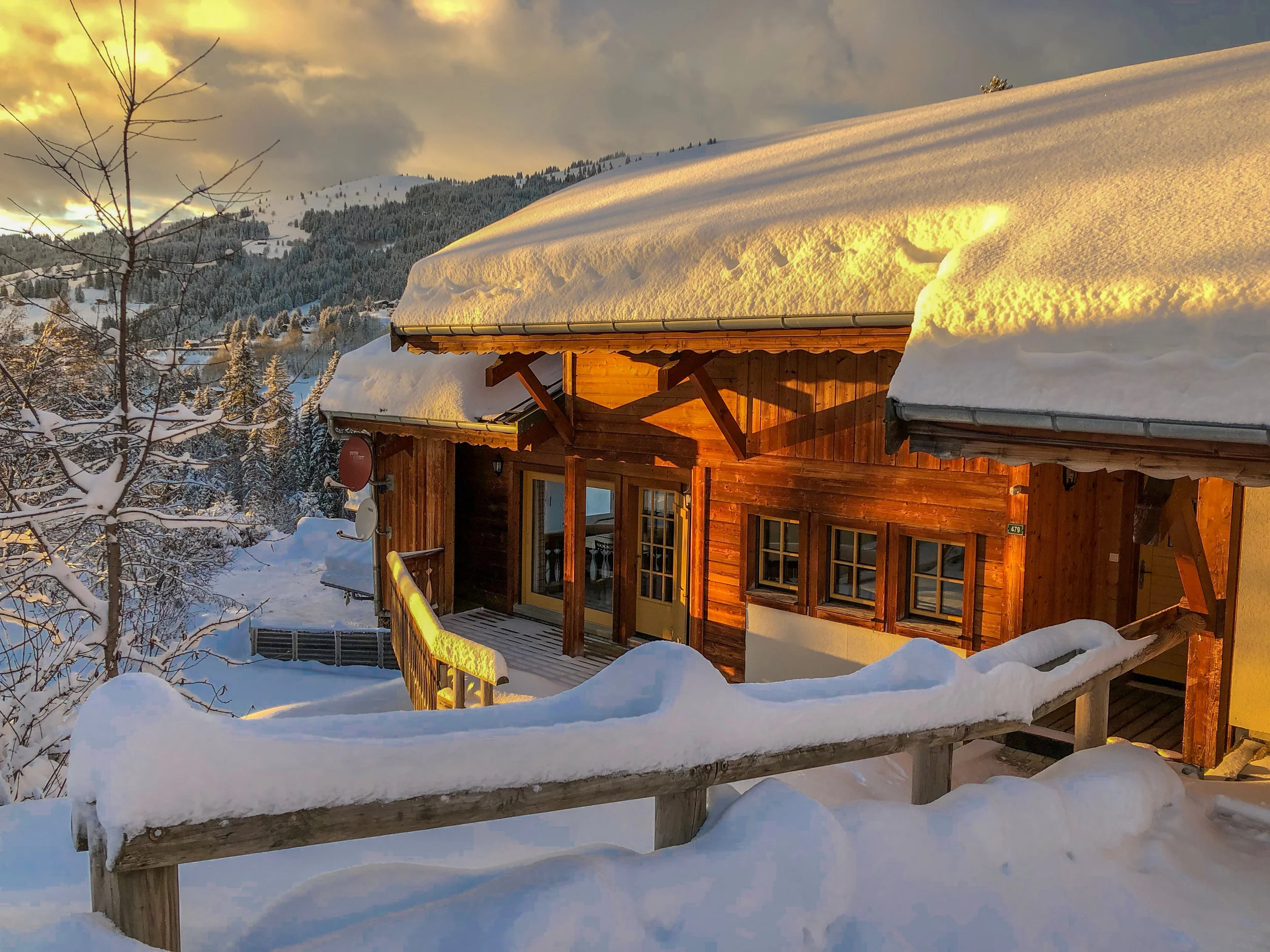 Chalet Ruisseau Balcony