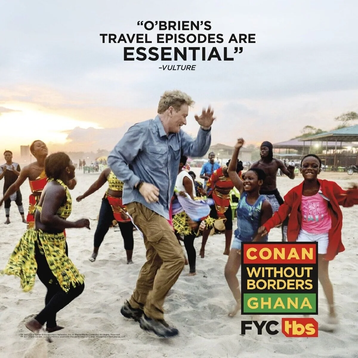 Conan O'Brien on location in Accra, Ghana | 2019 | photo by : Ruthie Wyatt