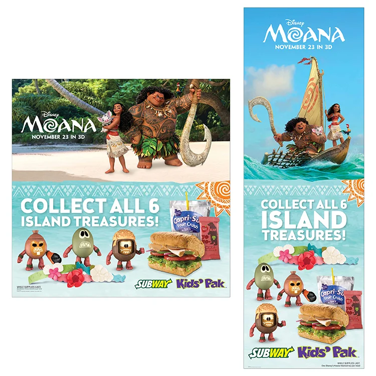 Subway Kids/Disney's Moana Campaign