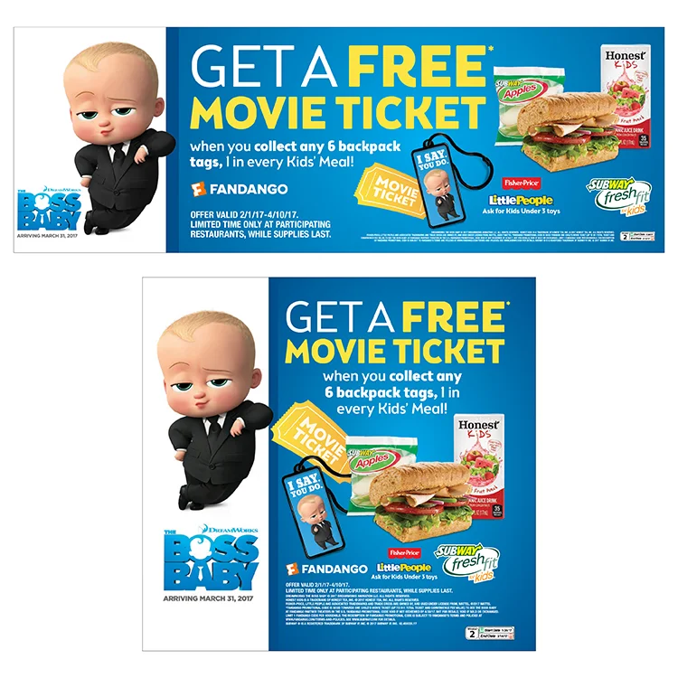 Subway Kids/DeamWorks Boss Baby Campaign