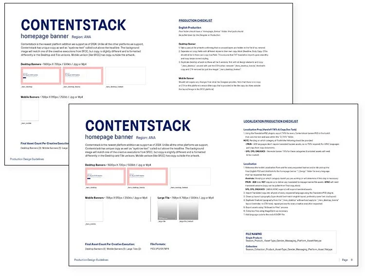 Process & Spec Sheet Library