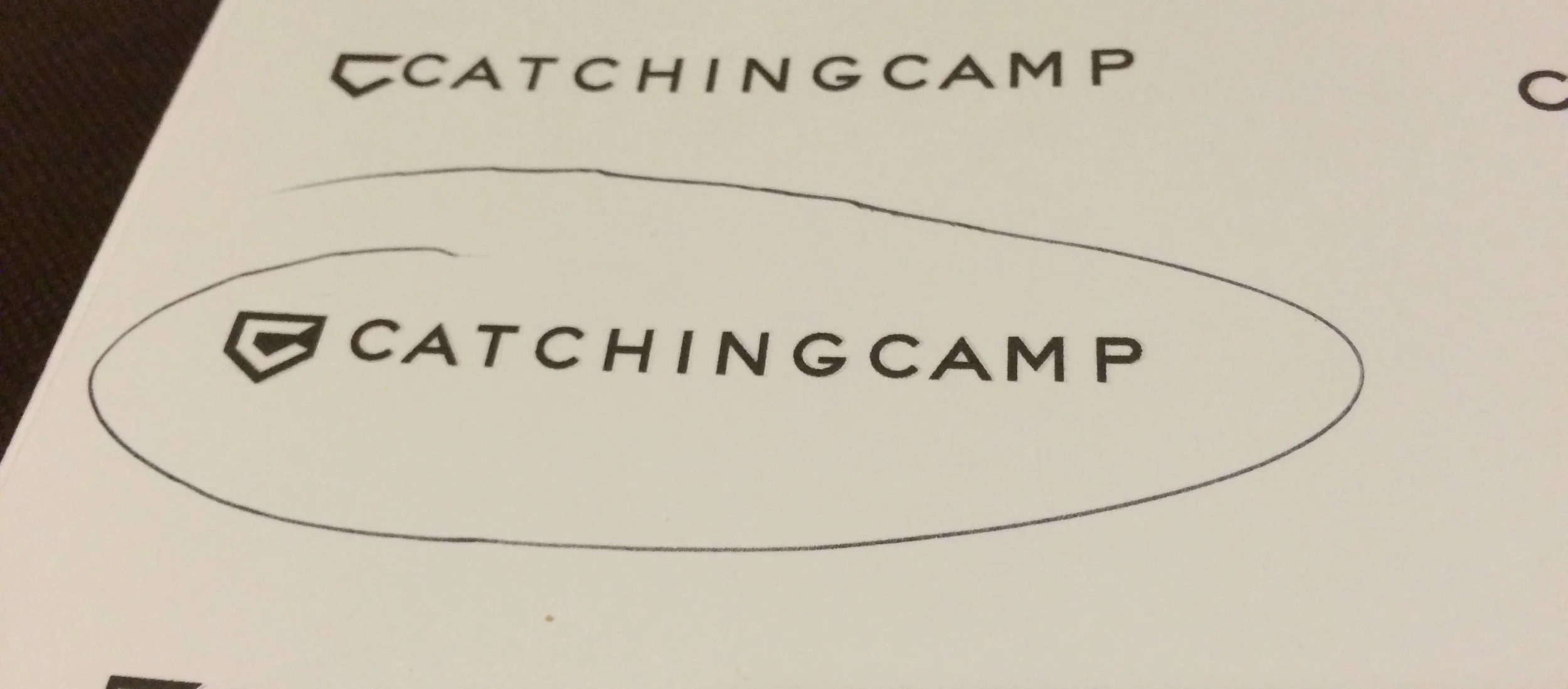 After many revisions we finally settled on the new mark that would set the pace for the future of the Catching Camp