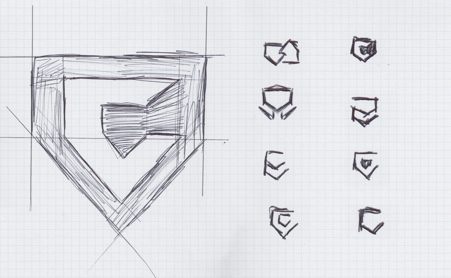 Initial sketches and concepts (These are from an early brainstorm phase)