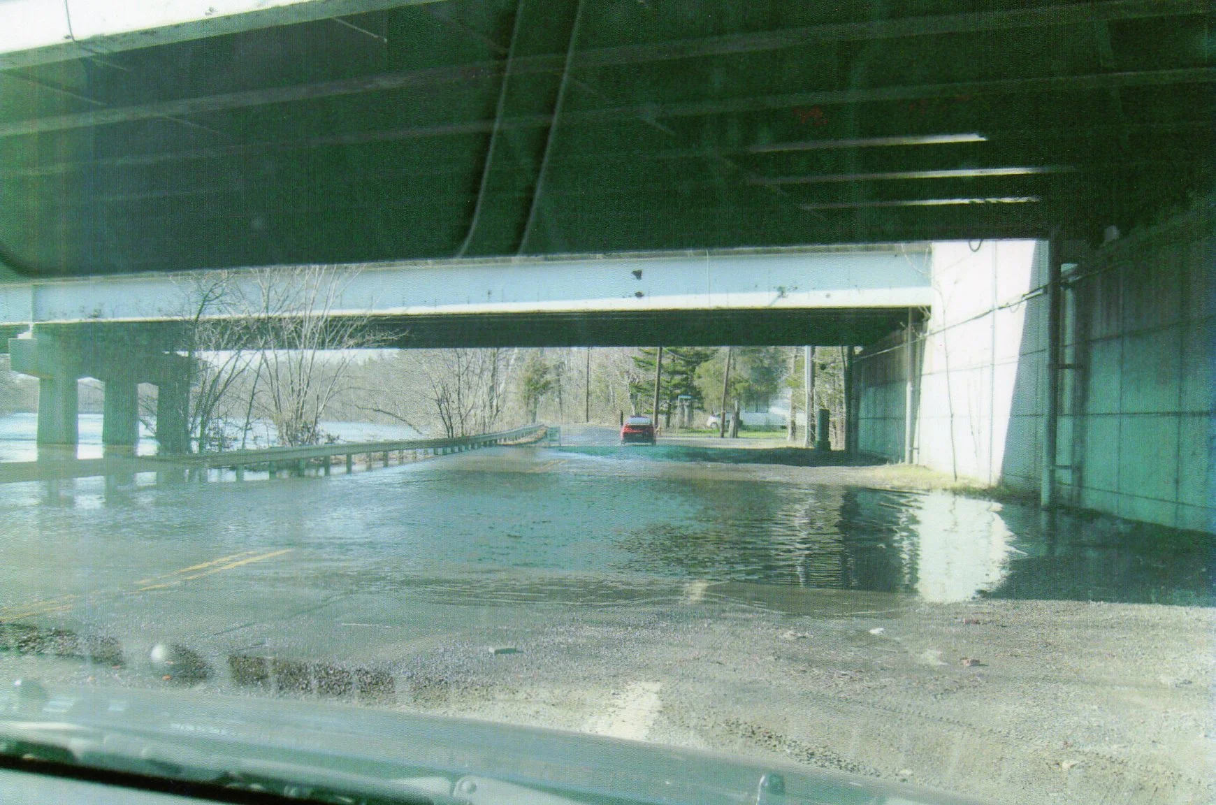 Flooded underpass in Northern New Jersey after spring floods in 2012