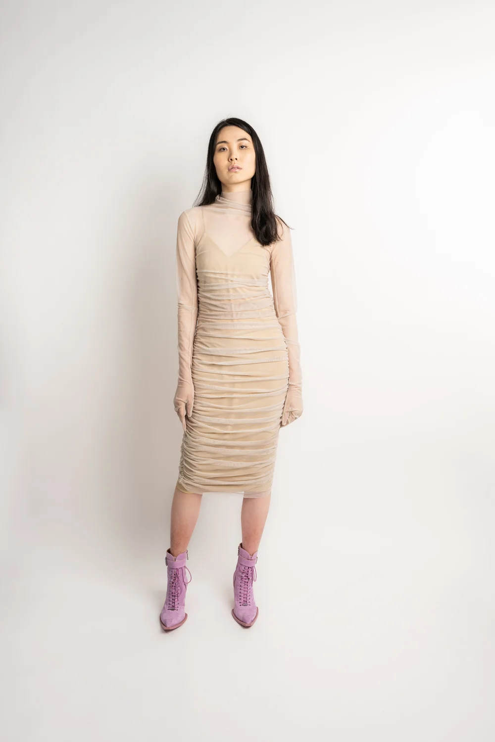 stretchy mesh dress Stretch mesh dress — STEVEN LEJAMBE