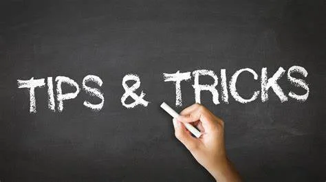 Carol's Tips and Tricks 