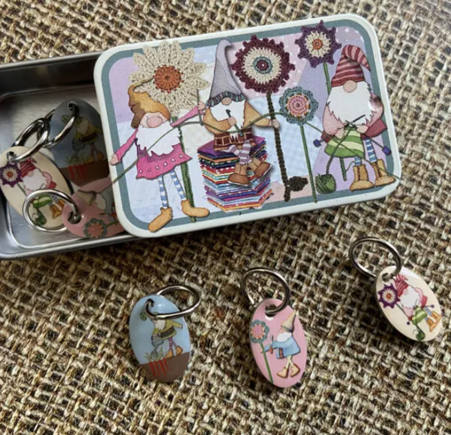 Stitch Markers in Tins